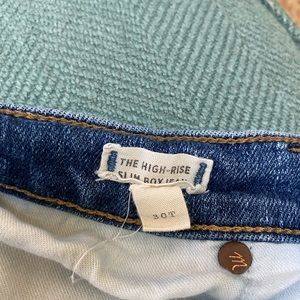 Madewell The high rise slim boyfriend 30 T